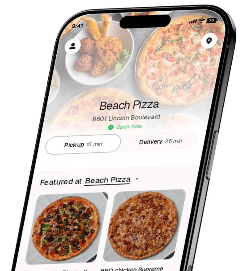 Beach Pizza app preview